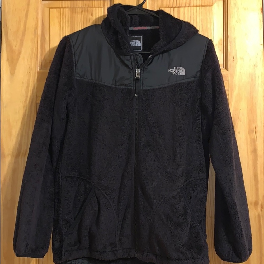 Girls Black north face fleece